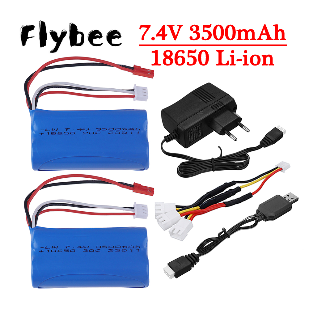 Drone Battery Li-Ion - อัพเกรด 3000mAh ถึง 3500mAh 7.4V 18650