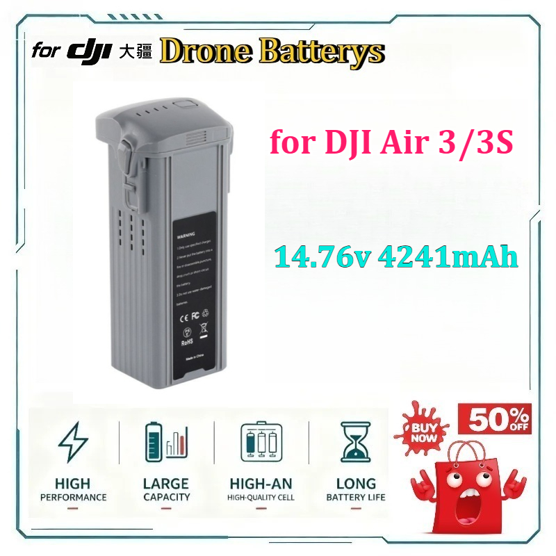 Drone Battery 3S - แบตเตอรี่โดรน Air 3/3S 14.76v 4241mAh ระยะเวลาบิน