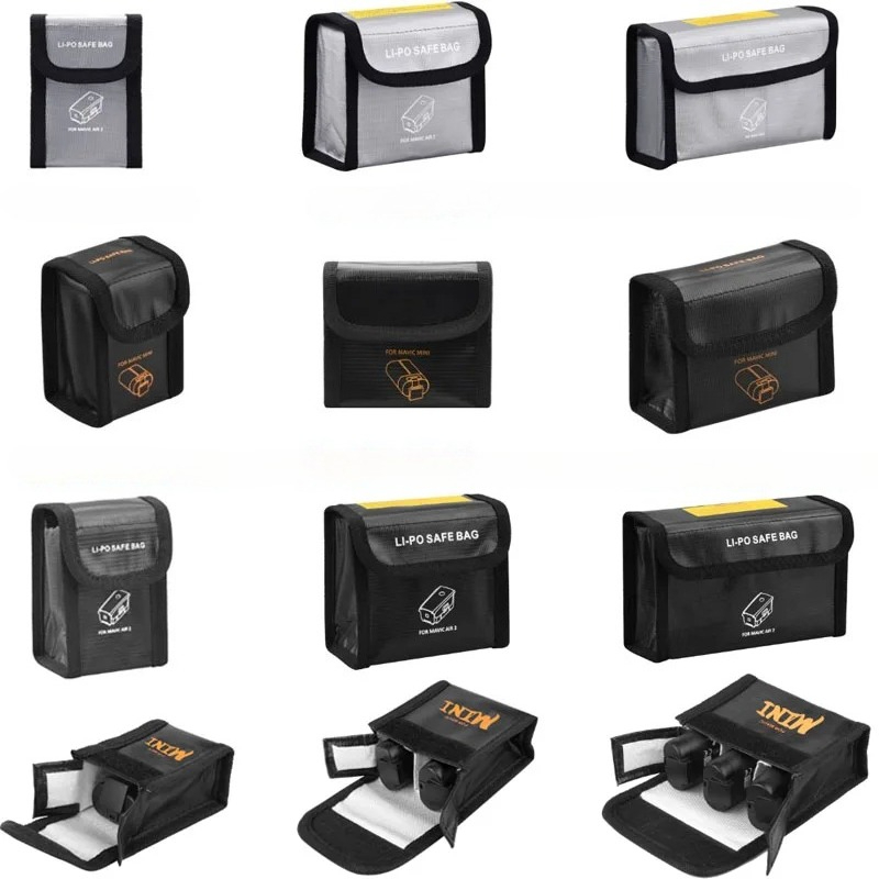 แบบพกพา Fireproof ป้องกันการระ - Drone Battery Bag บทวิจารณ์และราคา