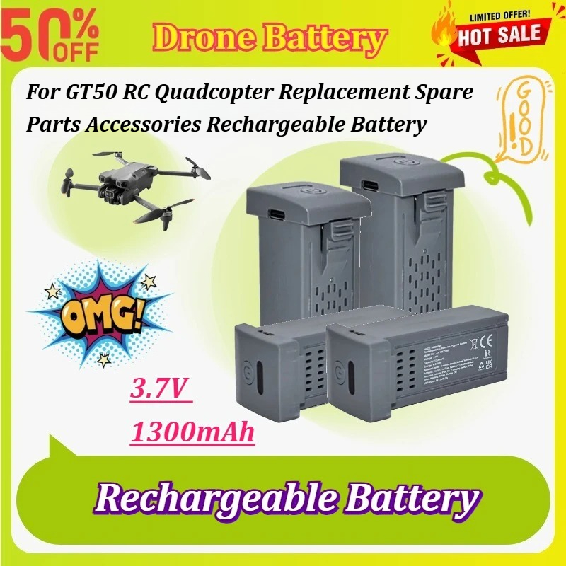ใหม่ 1-5 ชิ้น 3.7V 1300mAh แบต - Drone Battery Li-Ion บทวิจารณ์และราคา
