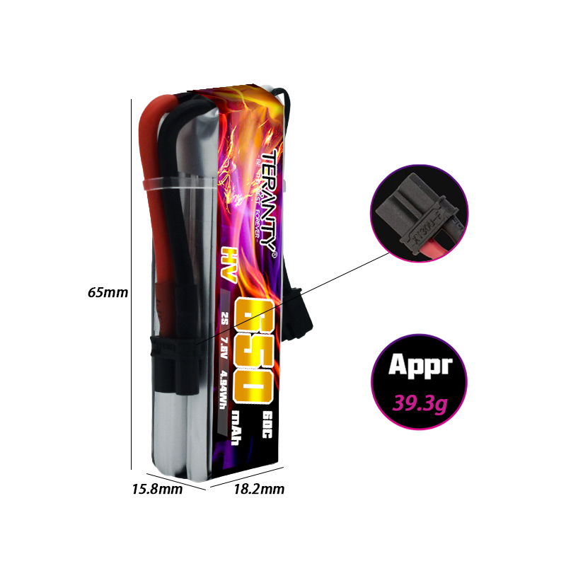 แบตเตอรี่ TERANTY 650mAh 2S 7. - Drone Battery Plate บทวิจารณ์และราคา