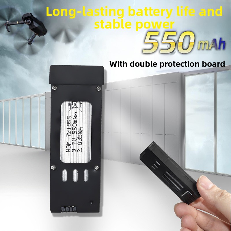 แบตเตอรี่ลิเธียม E58 3.7V 550m - Eachine Drone E58 บทวิจารณ์และราคา